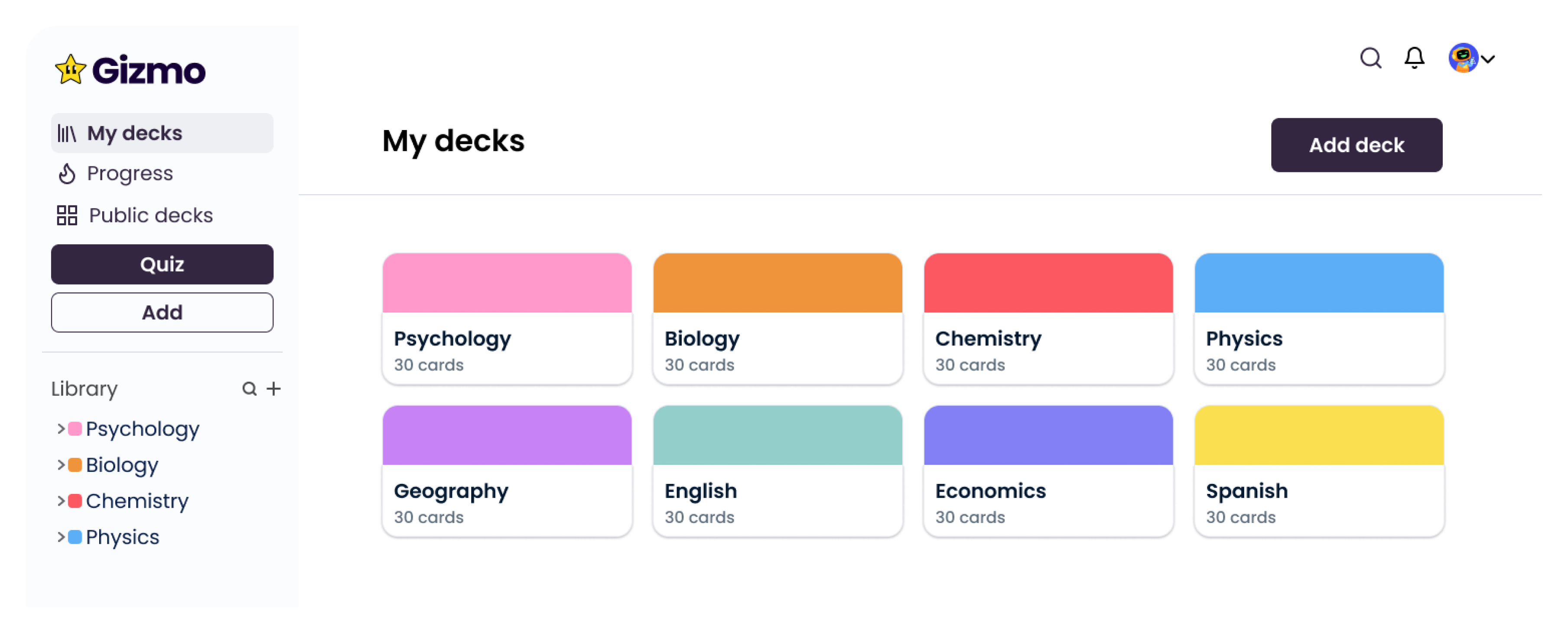 A.I. generated quizzes